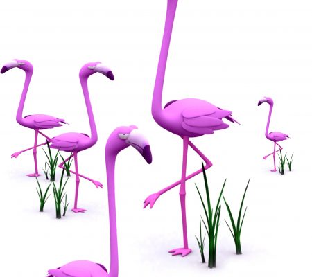 Flamingo 3d pictures on the desktop and wallpapers wallpapers(2)